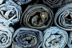 Denim Jeans Rolled Up