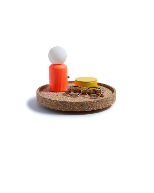 12" Tray Chic | Cork Terrazzo