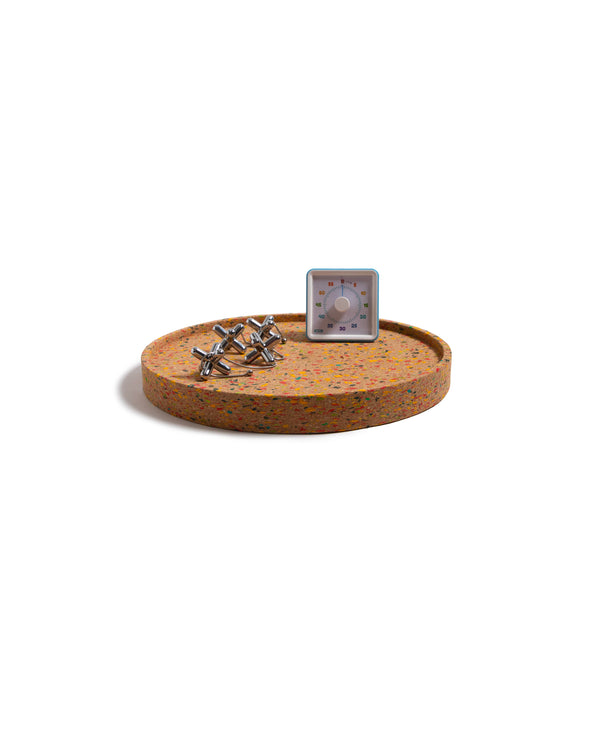 12" Tray Chic | Cork Terrazzo